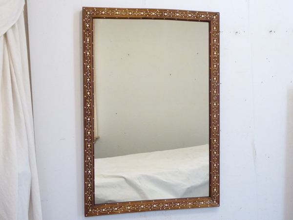 Bone Inlaid Mirror