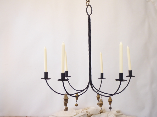 Iron Chandelier for Candles