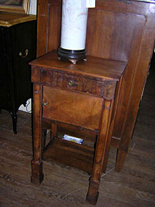 18th century French walnut night stand