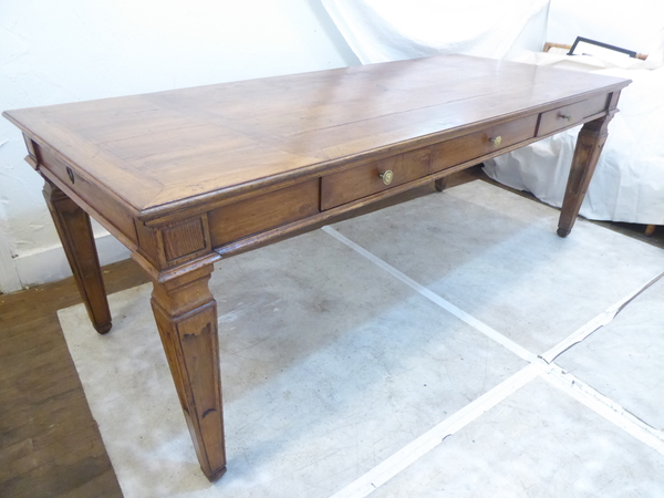 19th C Italian Walnut Dining Table