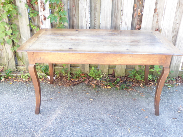 18th C French Weathered Oak Dining Table