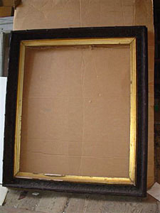 19th century American carved walnut frame