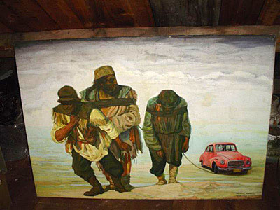 20th century Cuban protest painting