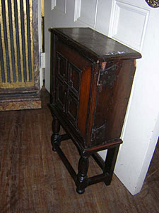 18th century continental diminutive oak cabinet