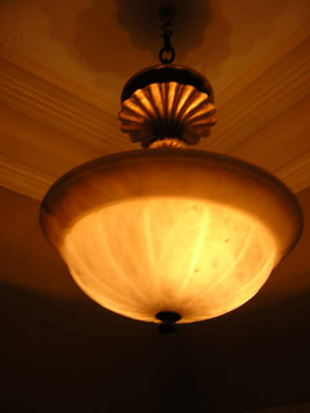 20th Century Alabaster Flush Mounted Light Fixture