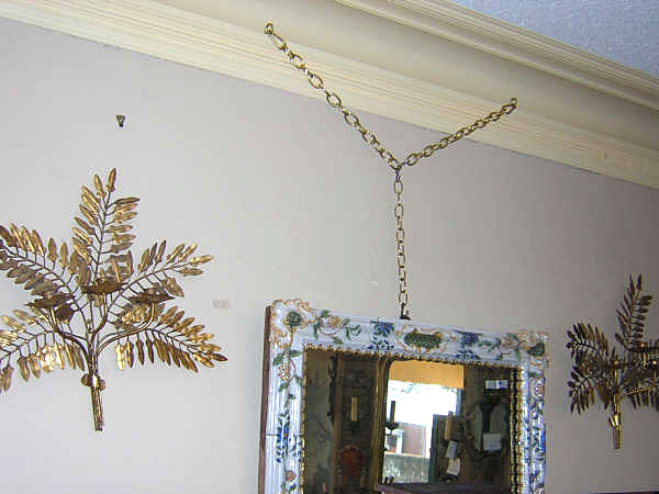20th Century Italian Iron Fern Sconces