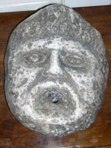 19th Century Italian Carved Marble Fountain Head