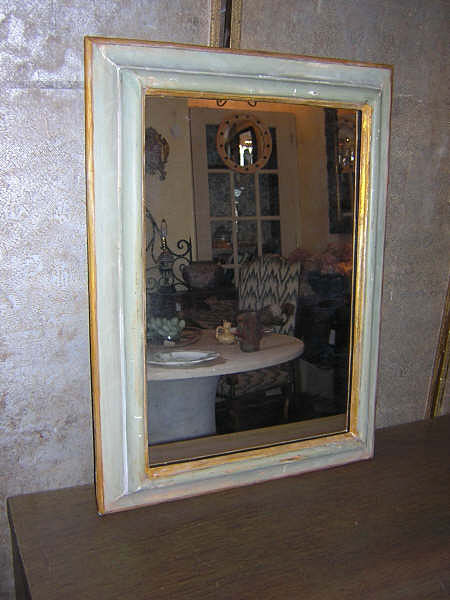 19th Century Italian Green Painted Mirror