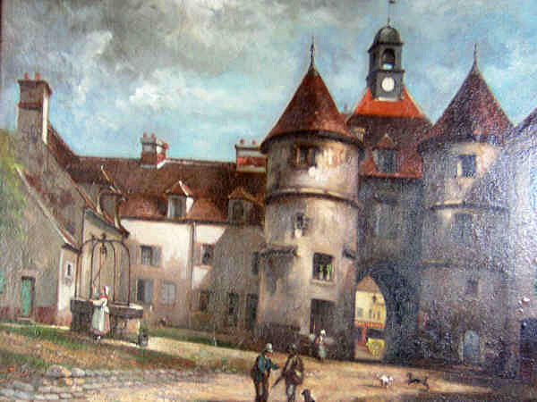 19th Century Signed and Dated Oil on Canvas
