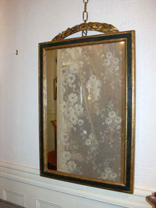 mirror with antique gilt carving