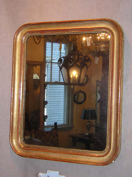 19th Century French Louis Philippe Giltwood Mirror