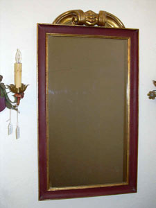 mirror with antique carving