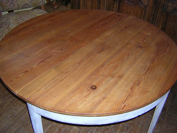 Scandinavian Round Pine Table