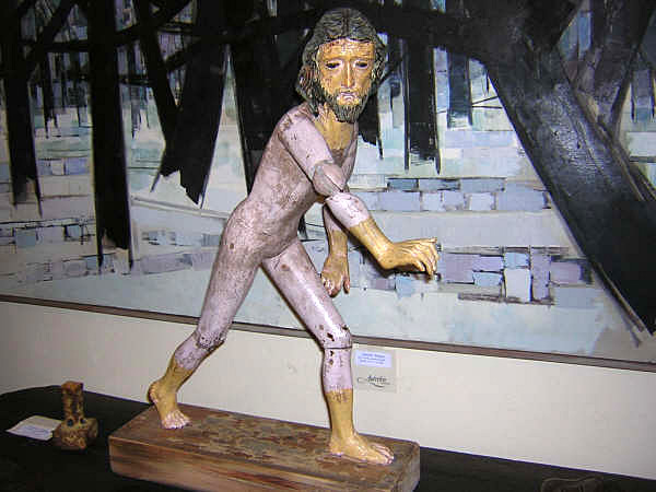 Antique Central American Carved Wood Armature of Jesus