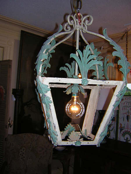 20th Century Italian Patinated Iron Lantern