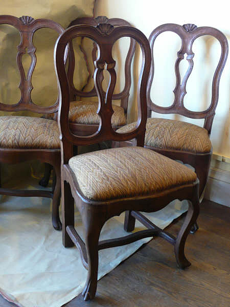 18th Century Set 4 Venetian Chairs
