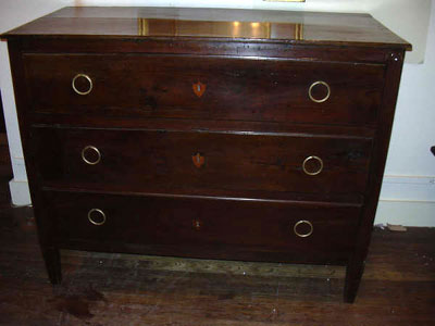 18th century Italian walnut cassetone