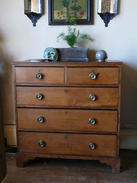 19th Century English Elmwood Chest