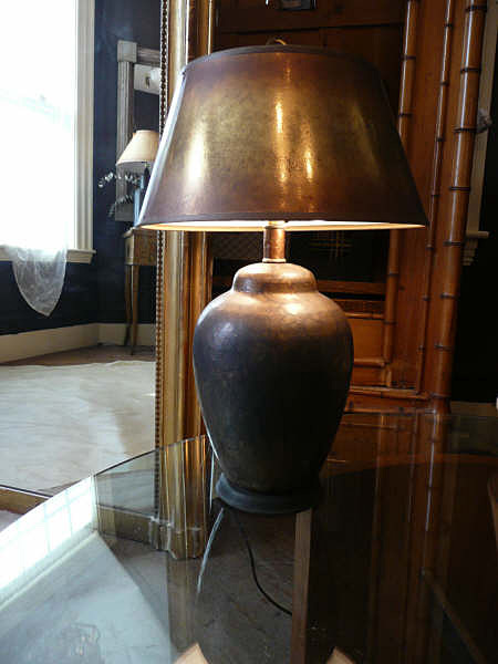20th century American Brass Lamp