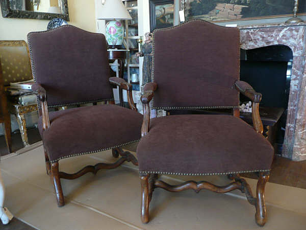 18th Century Pair French Fauteuils