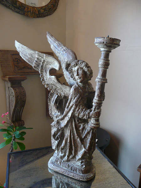 18th Century Carved Angel