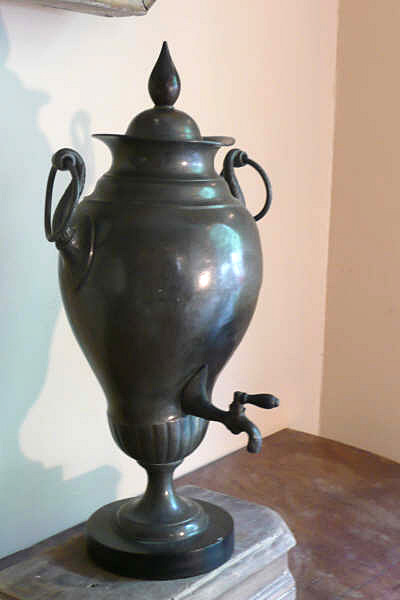 18th Century French Pewter Hot Water Urn