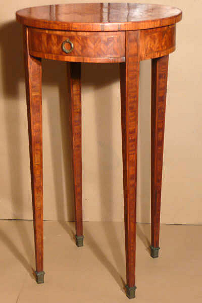 Marquetry End Table