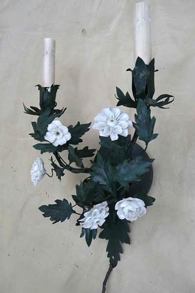 Leafy Metal Sconces