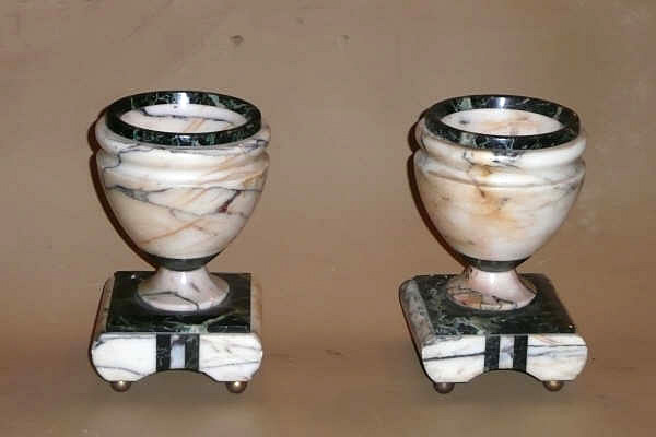 Art Deco Marble Urns