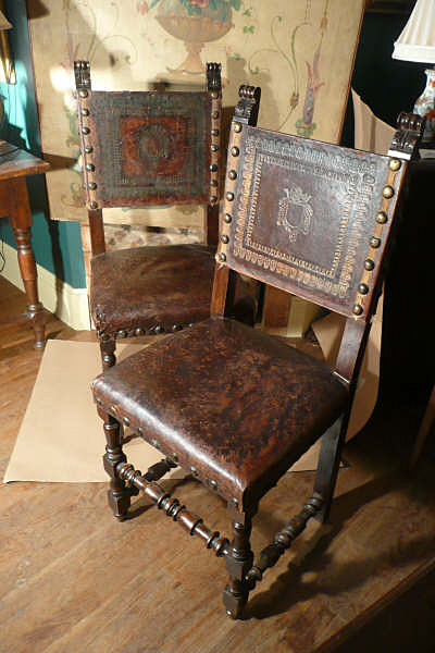 Leather Side Chairs