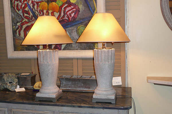 Stone Baluster Lamps