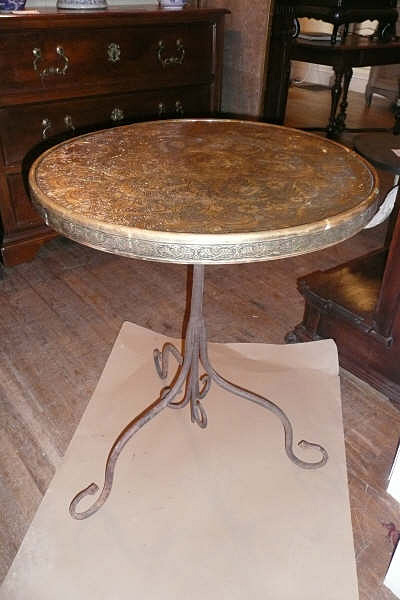 Spanish Brass Top Table
