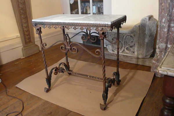 Iron and Marble Table