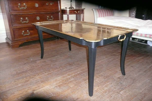 Large Brass Tray Table
