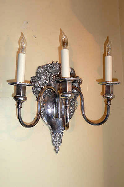 20th Century Silver Sconces