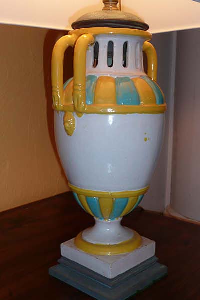 Neo Classical Circa 1950 Urn Lamp