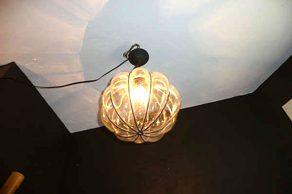 Blown Glass Orb Light